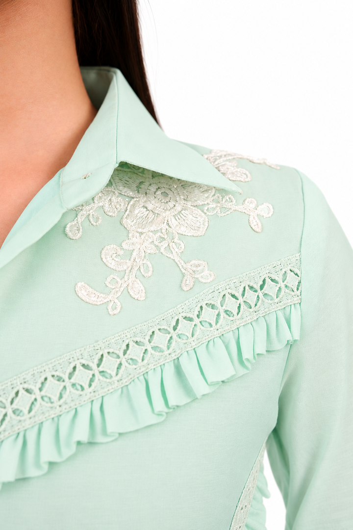 Mint Breeze Tiered Dress