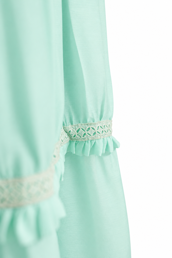 Mint Breeze Tiered Dress
