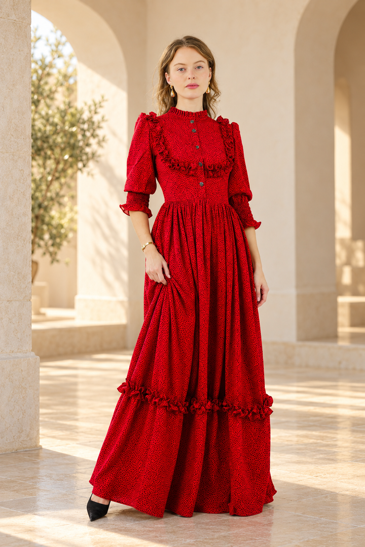 Crimson Grace Printed Gown