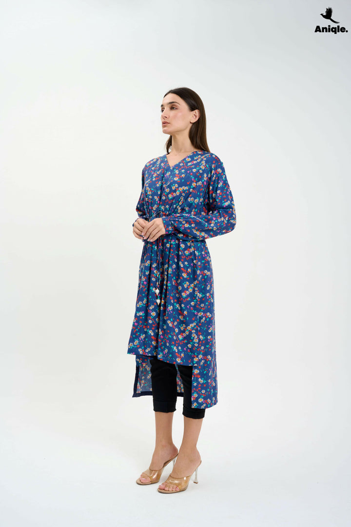 Floral high-low Tunic Shirt