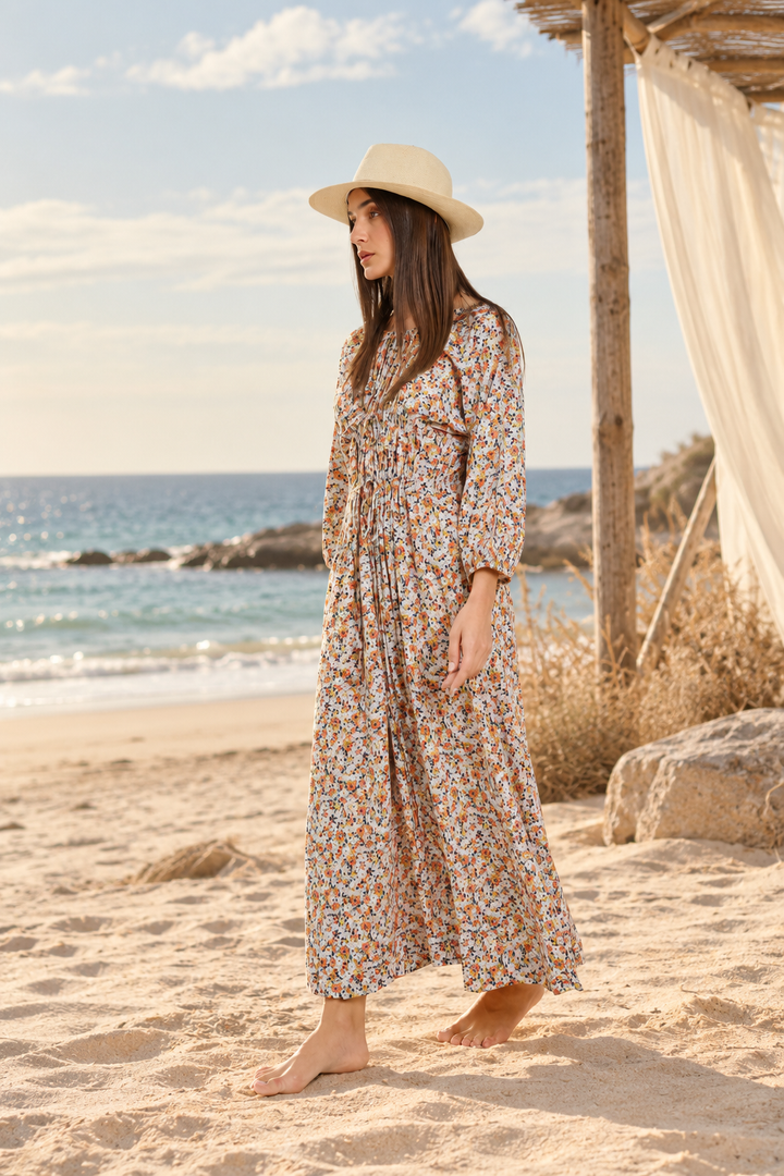 Boho-style floral Maxi Dress