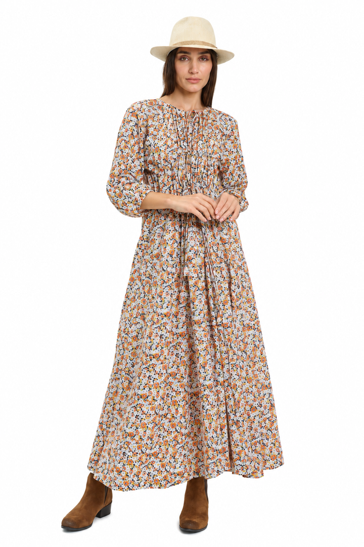 Boho-style floral Maxi Dress