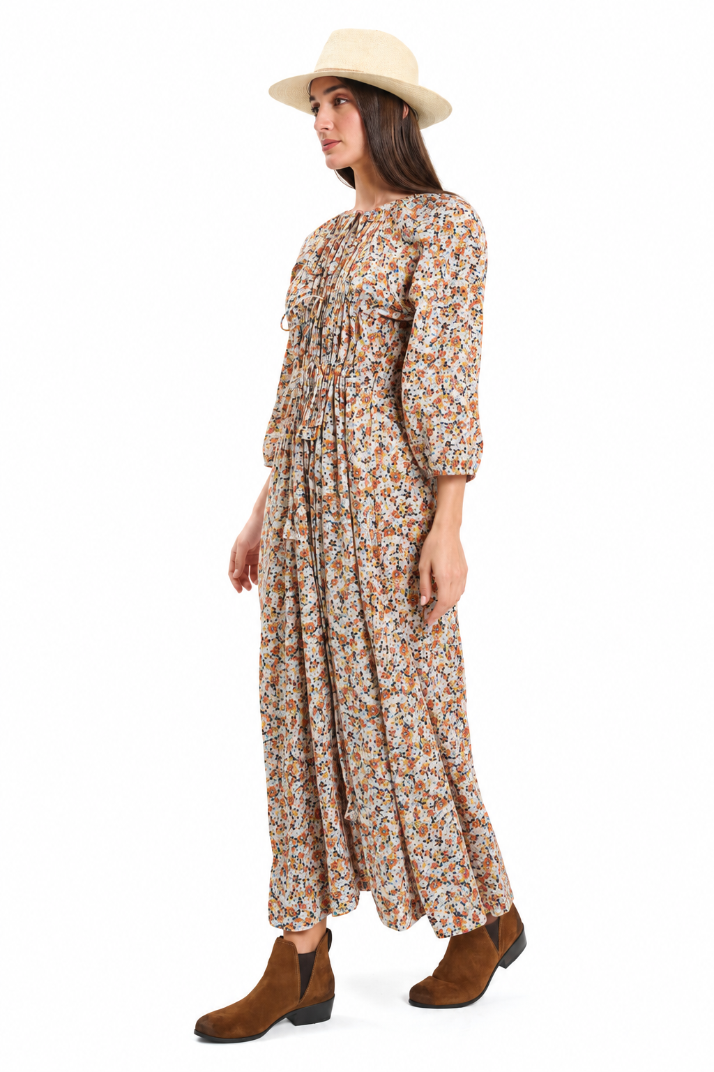 Boho-style floral Maxi Dress