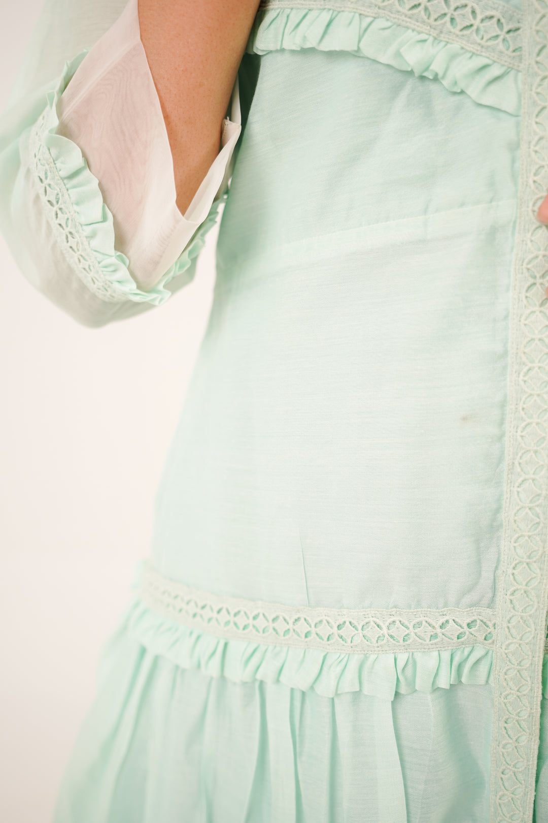 Mint Breeze Tiered Dress