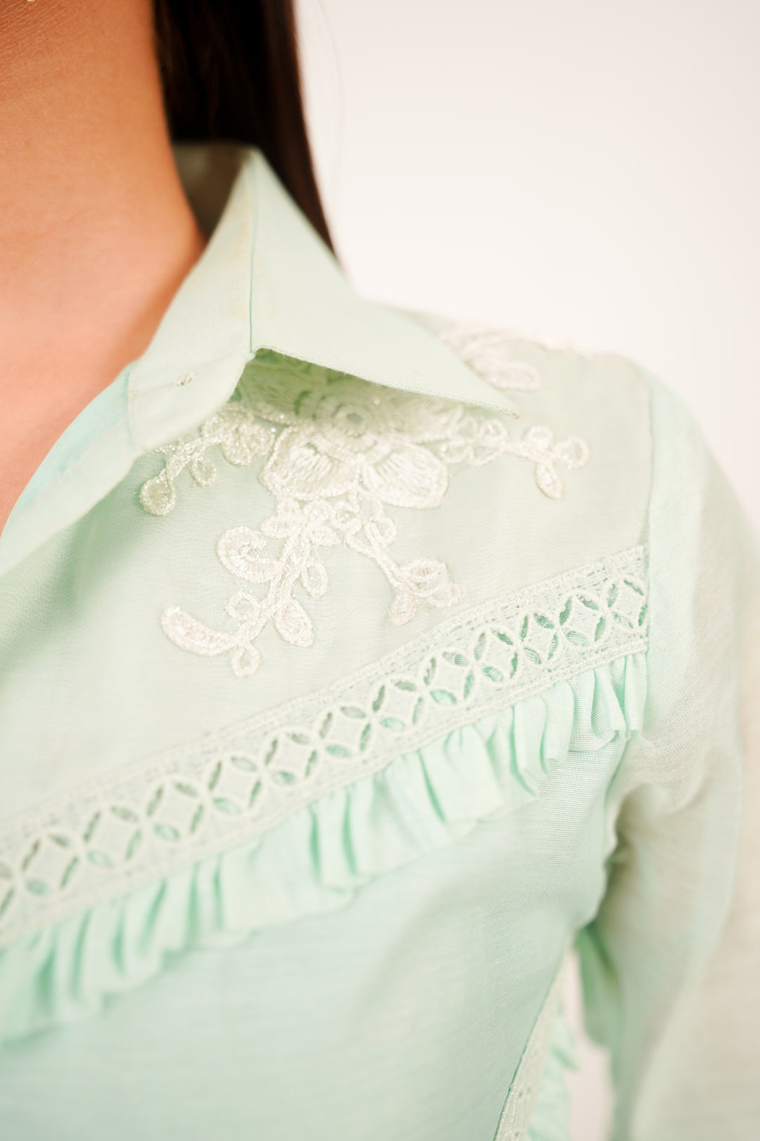 Mint Breeze Tiered Dress