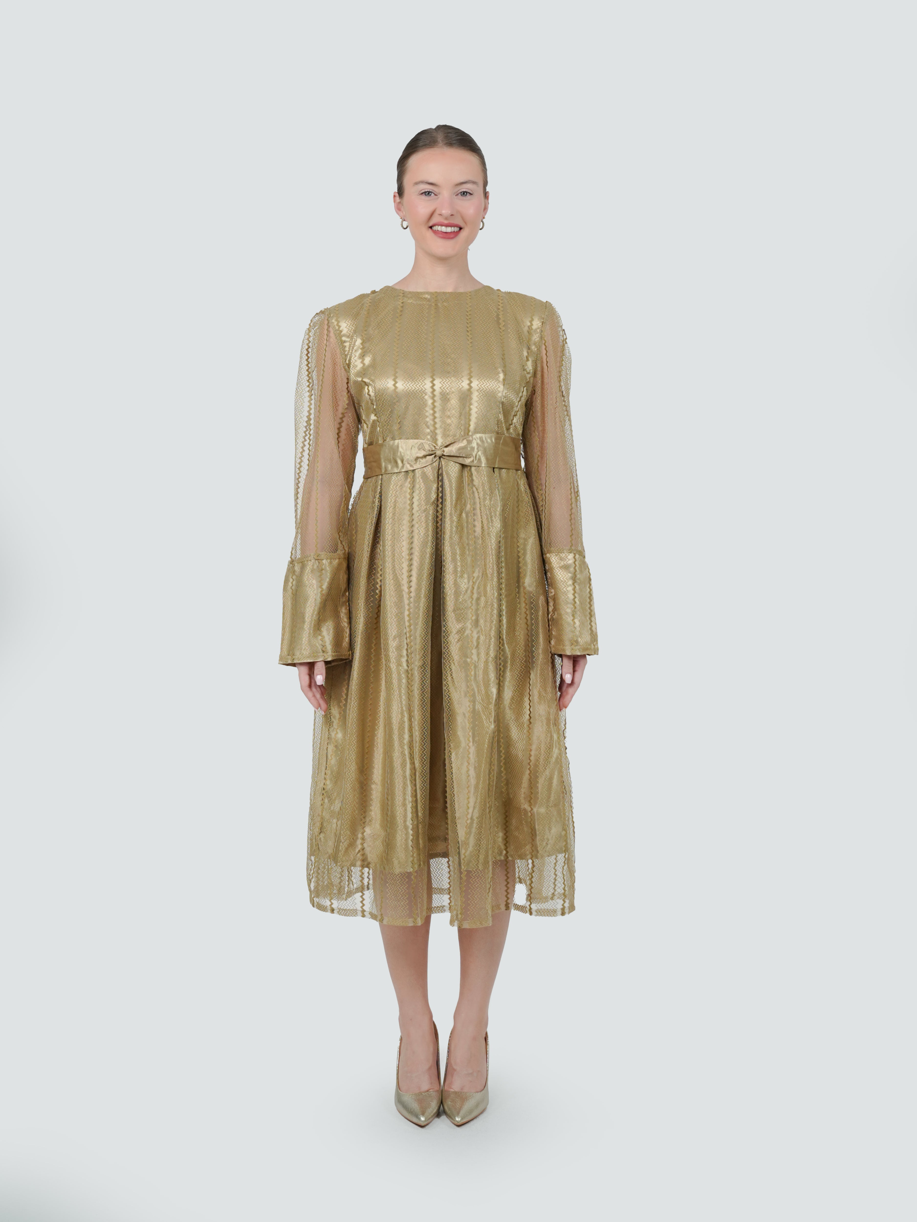 ANQ-10031-Golden Lumière Dress