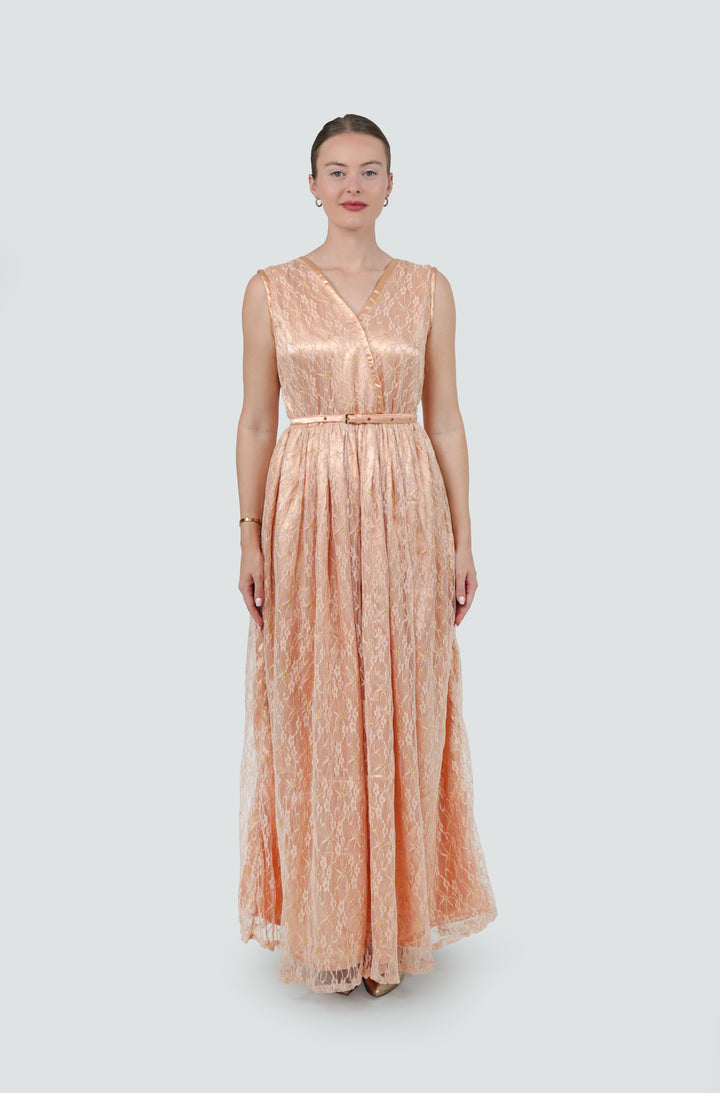 Blush Dusk Lace Gown