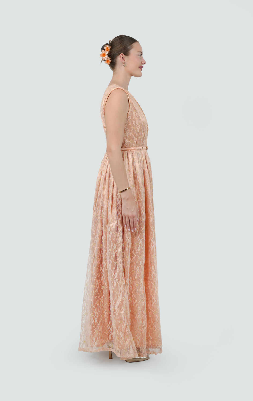 Blush Dusk Lace Gown