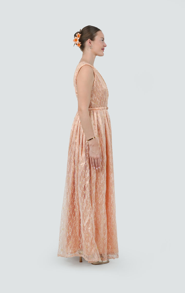 Blush Dusk Lace Gown