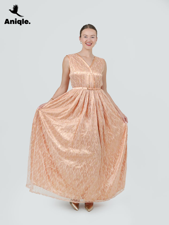 Blush Dusk Lace Gown