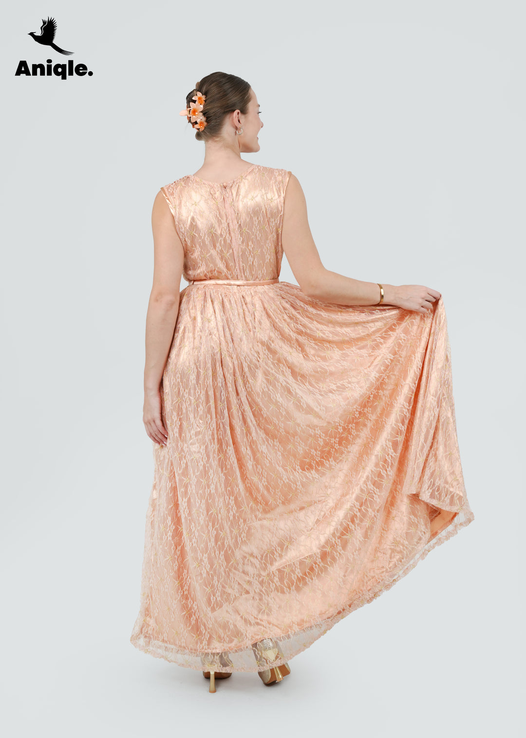 Blush Dusk Lace Gown