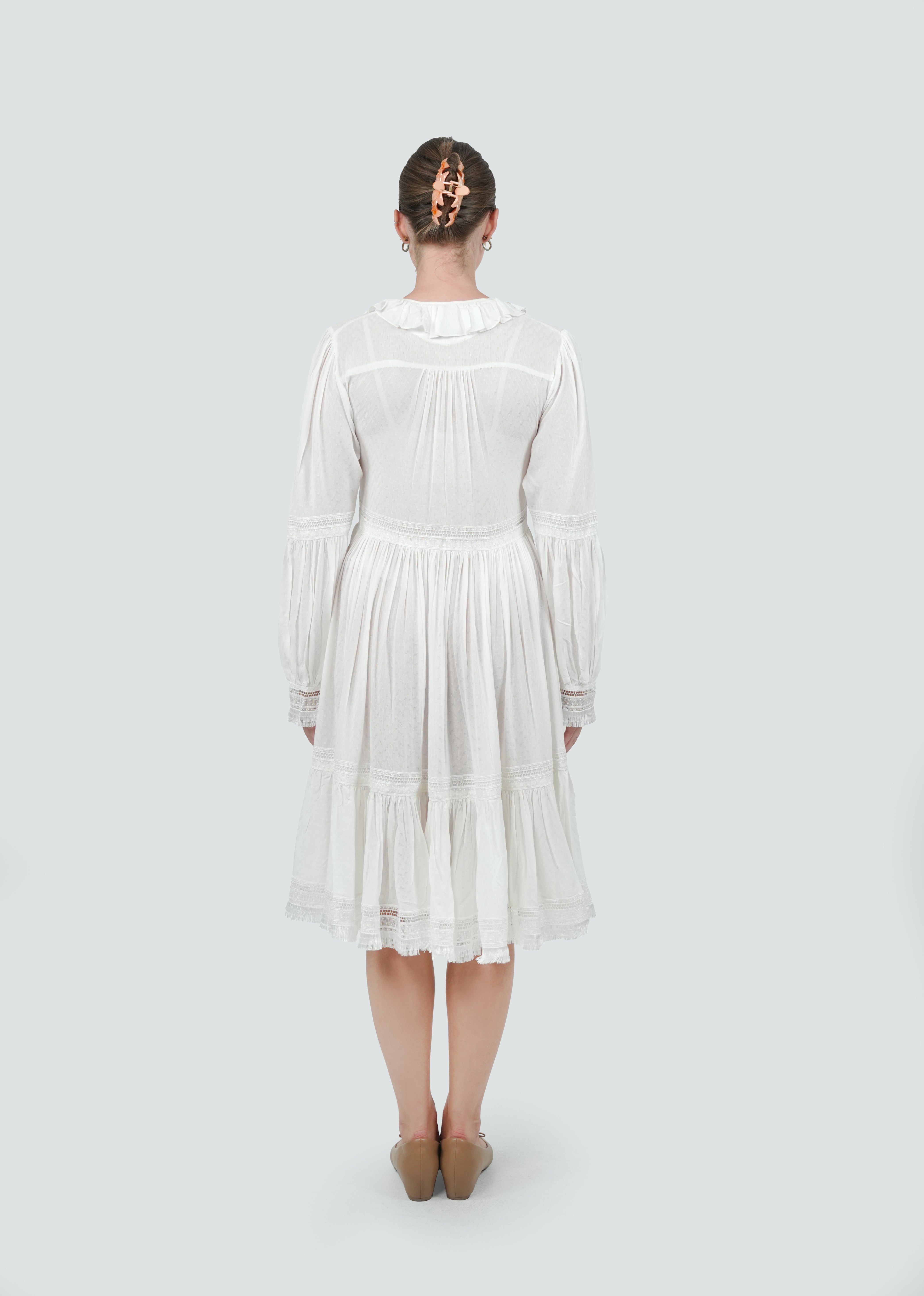 ANQ-10033-Ivory Muse Vintage Lace Dress
