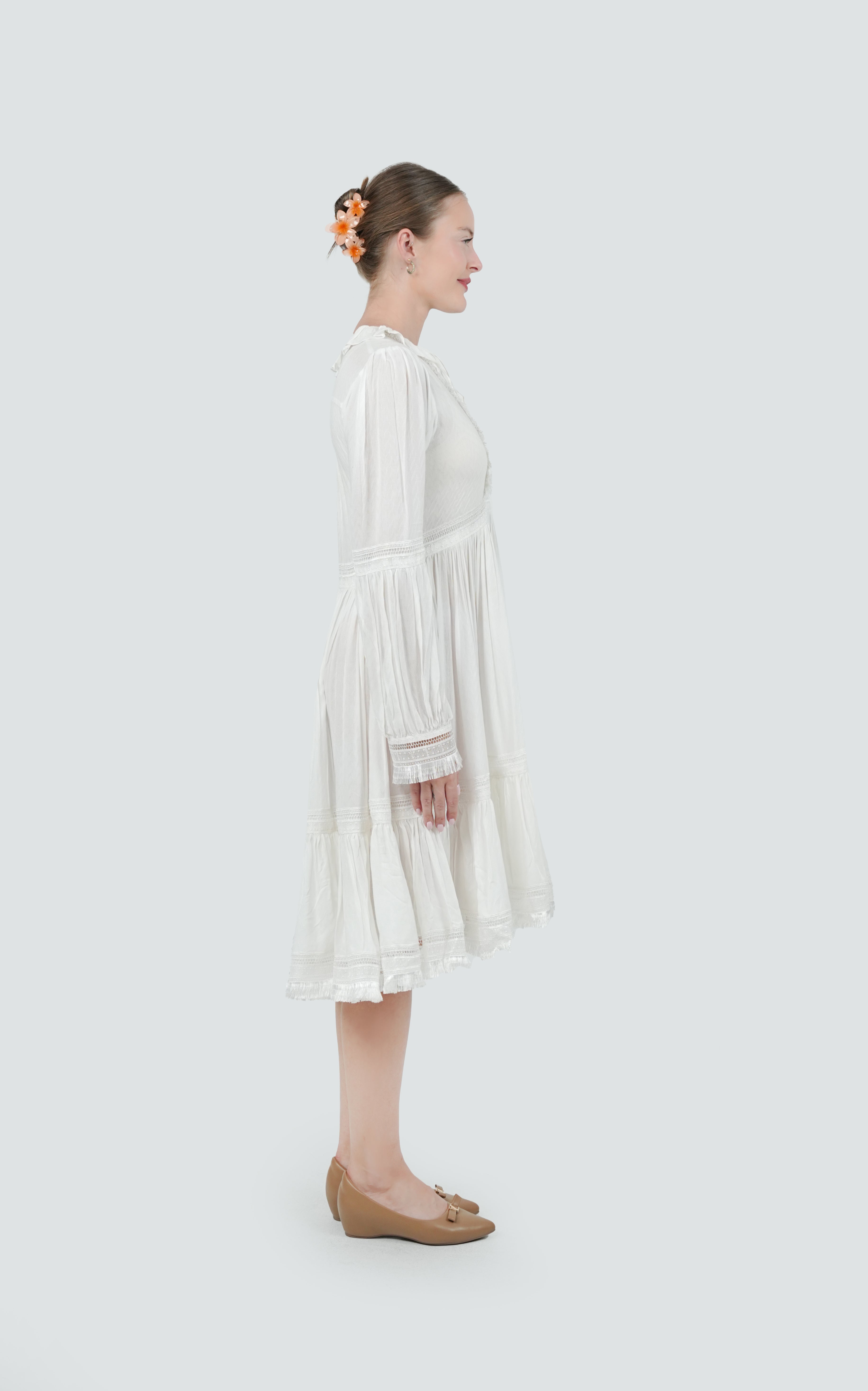 ANQ-10033-Ivory Muse Vintage Lace Dress