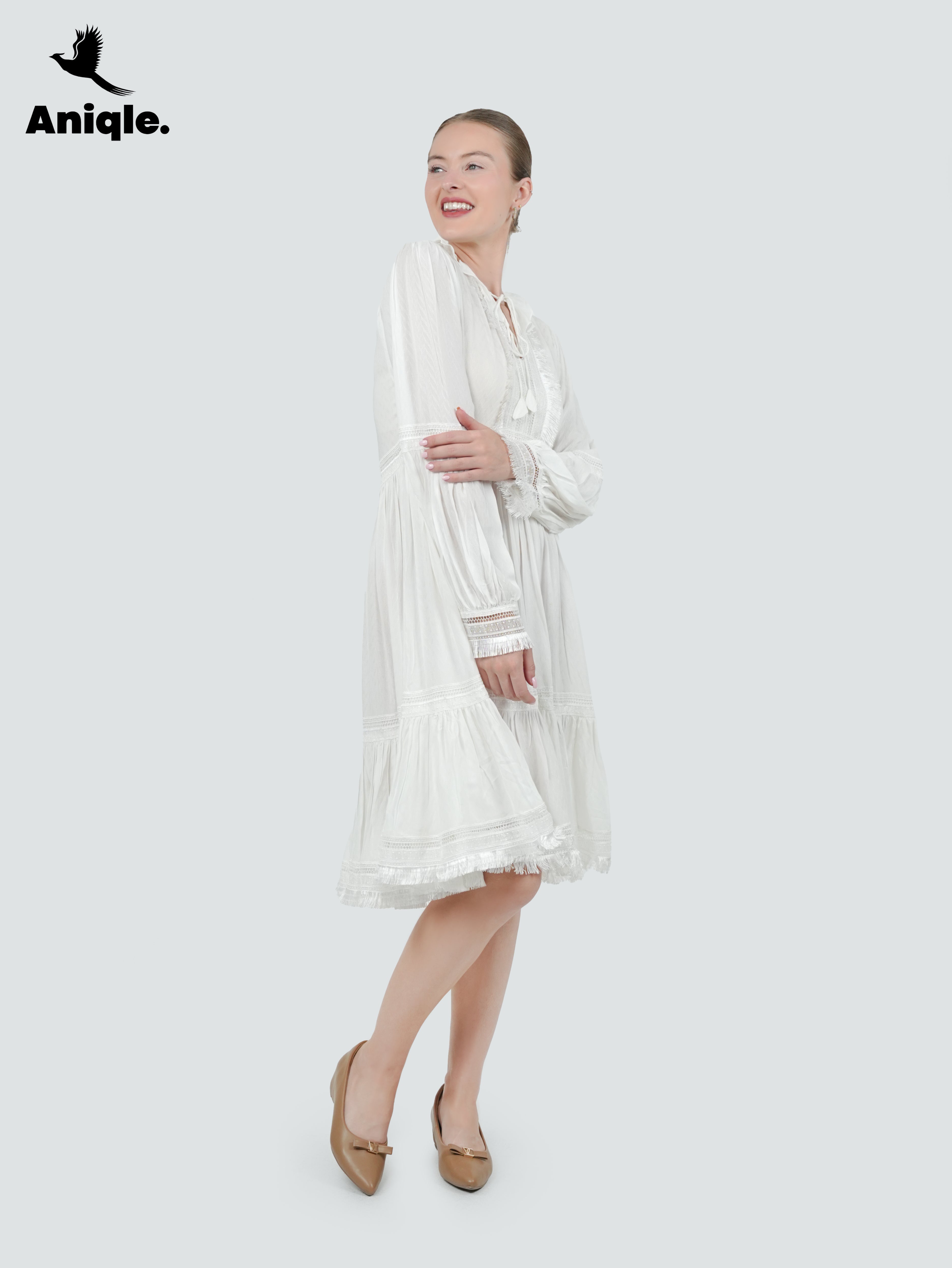 ANQ-10033-Ivory Muse Vintage Lace Dress