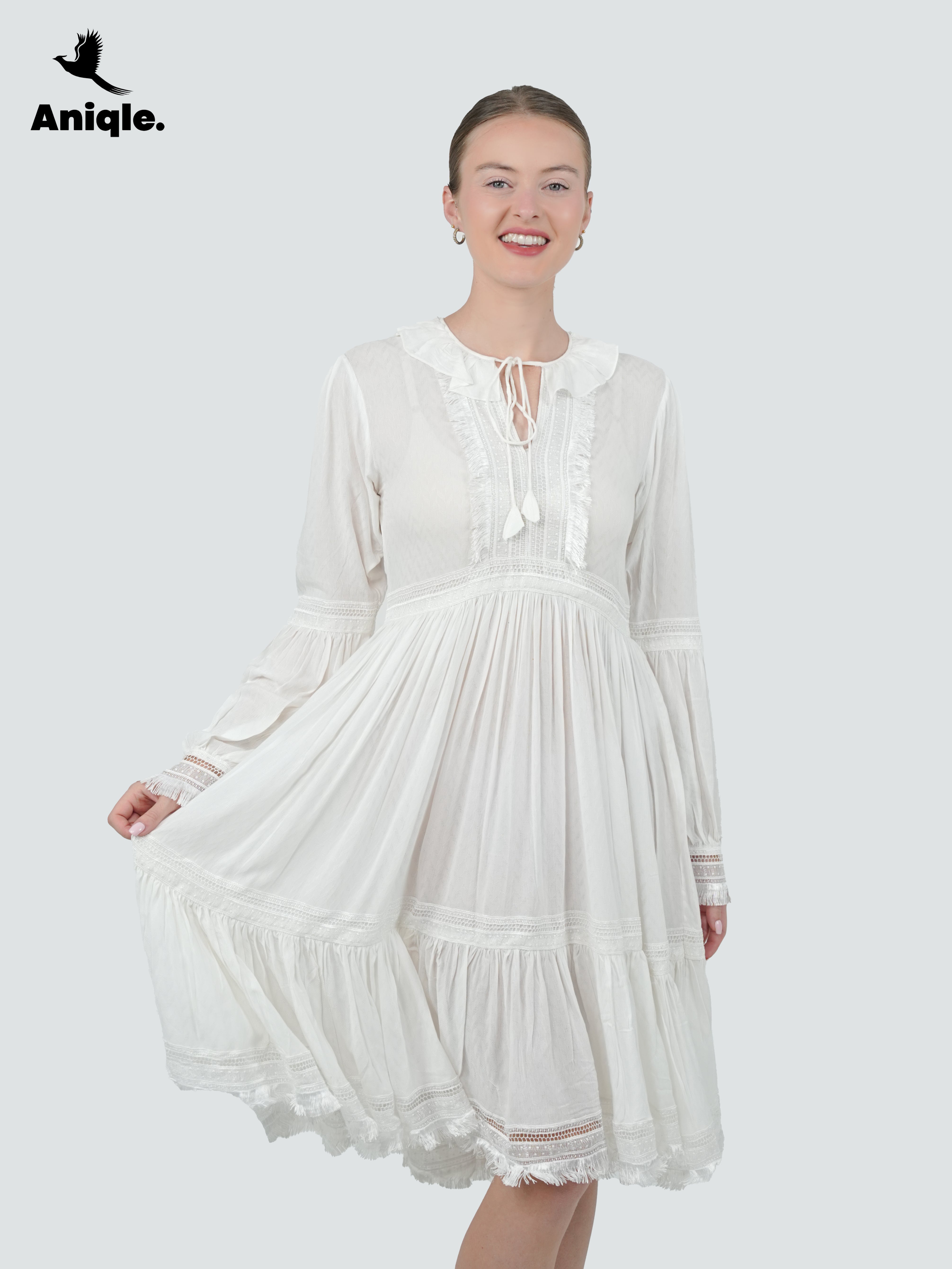 ANQ-10033-Ivory Muse Vintage Lace Dress