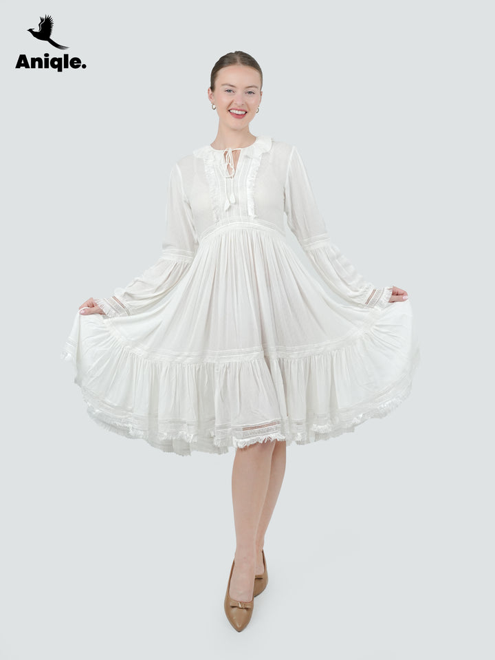 Ivory Muse Vintage Lace Dress