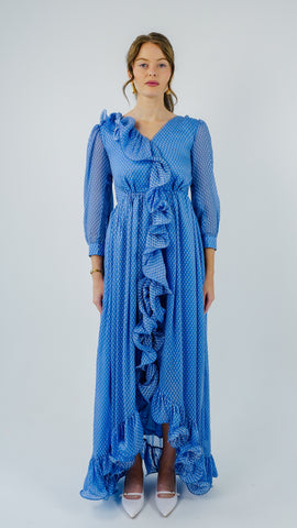 ANQ-10028-Azure Cascade Chiffon Gown