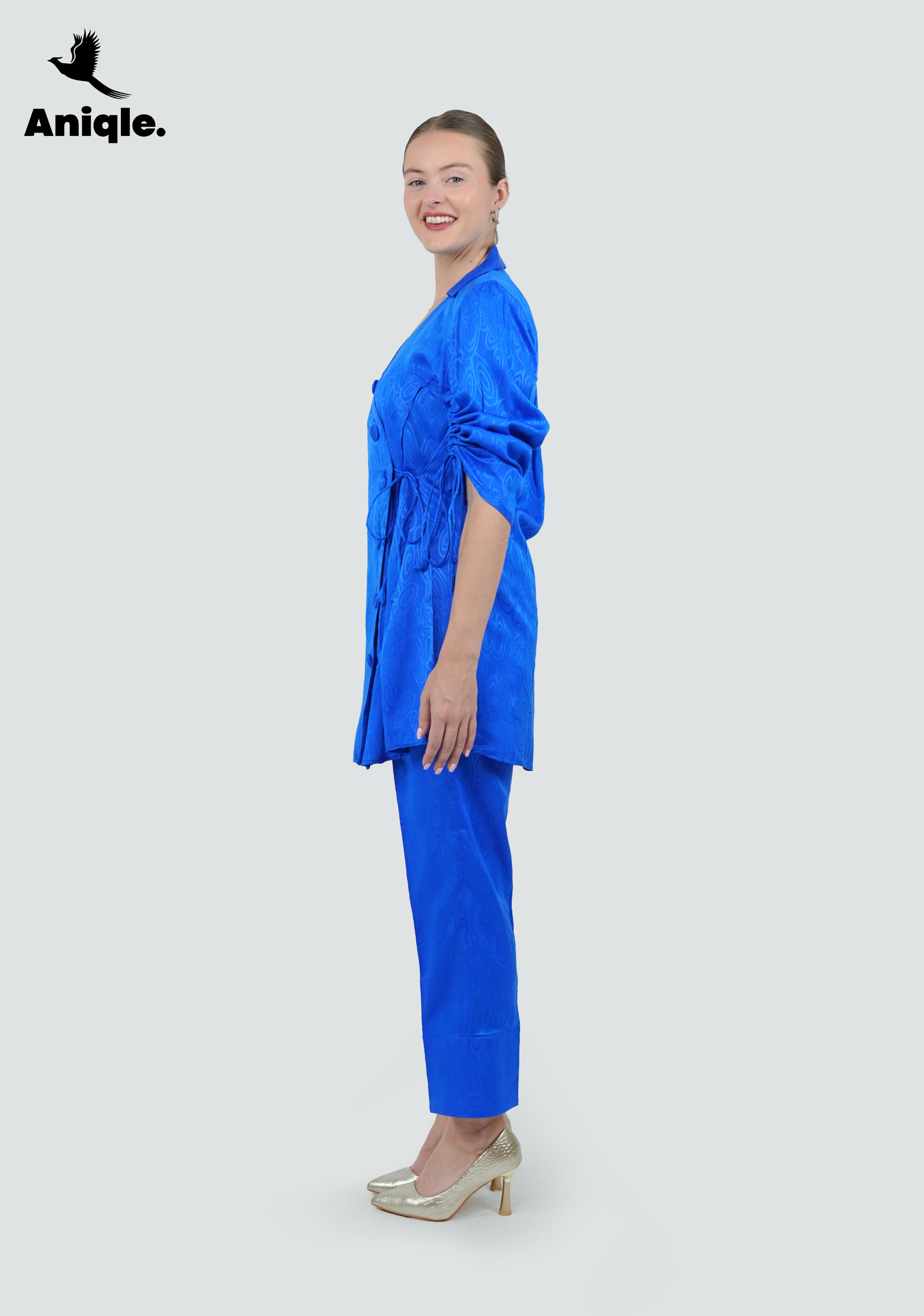 ANQ-10039- Velora Cobalt Co-Ord Set