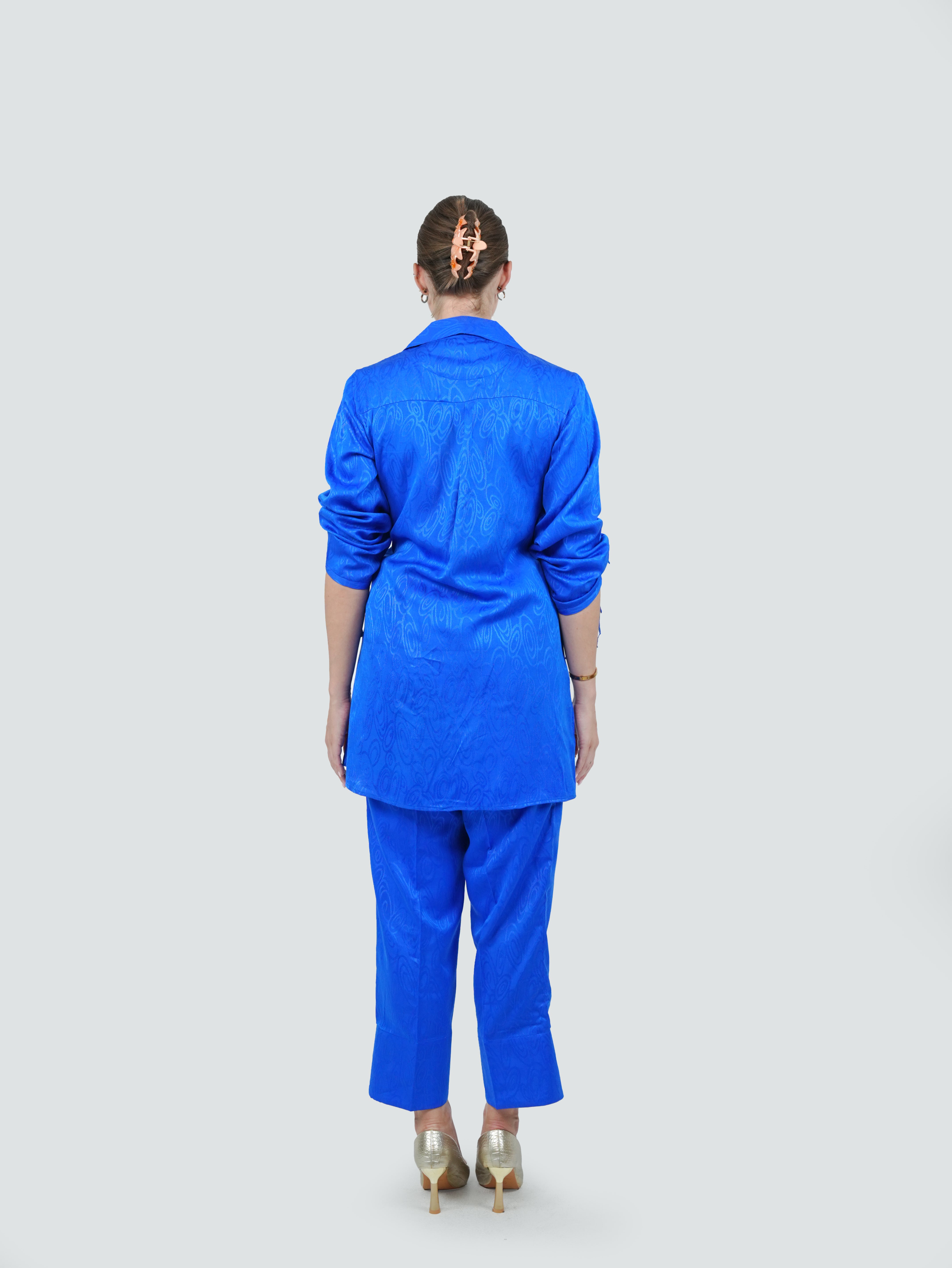 ANQ-10039- Velora Cobalt Co-Ord Set