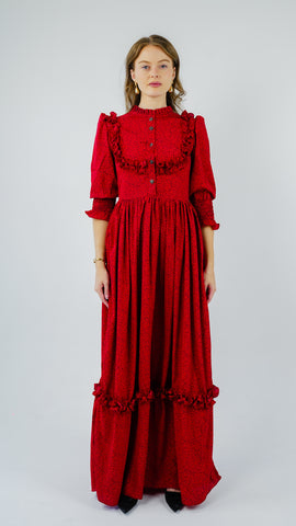 ANQ-10027-Crimson Grace Printed Gown