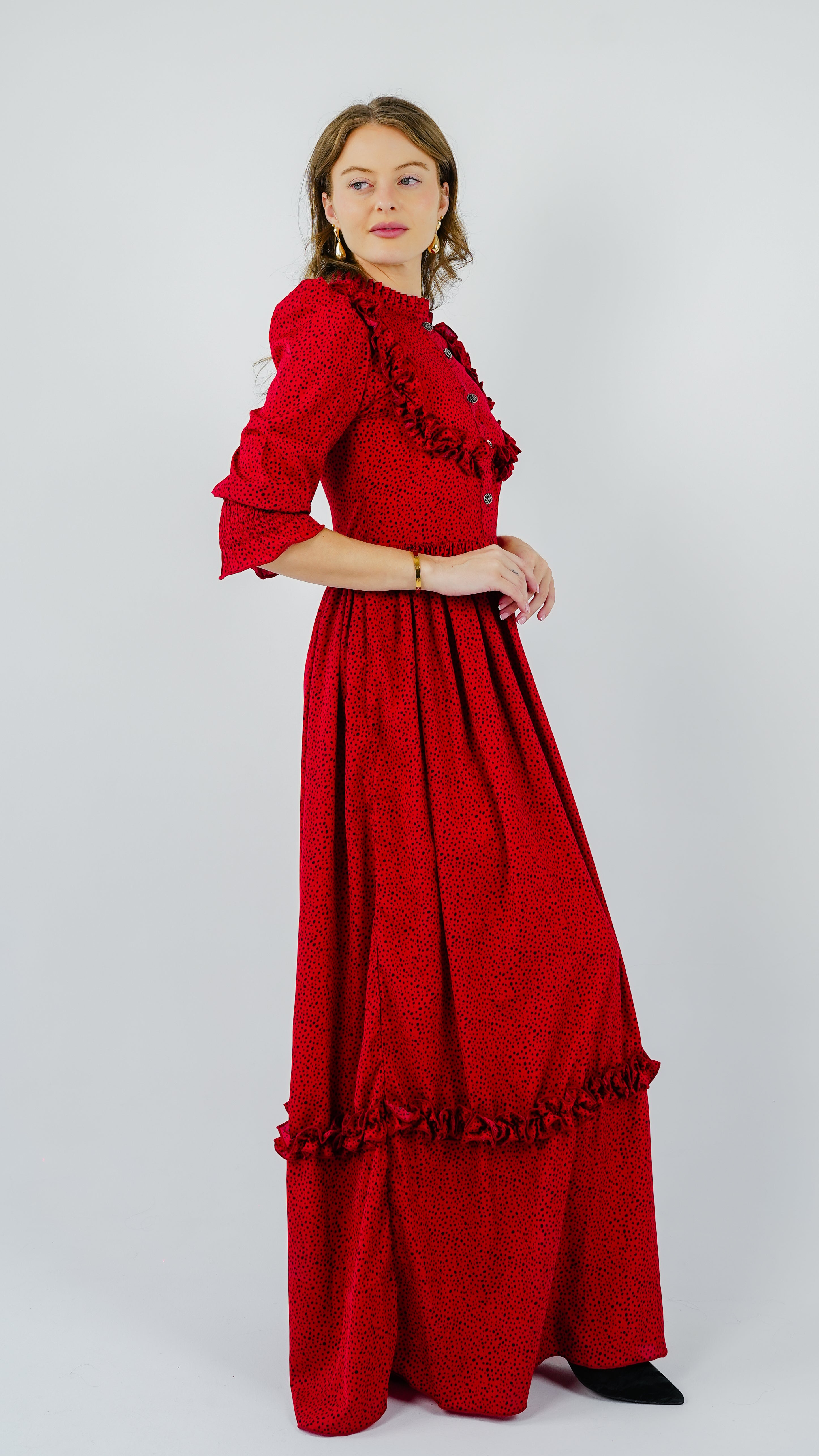 ANQ-10027-Crimson Grace Printed Gown