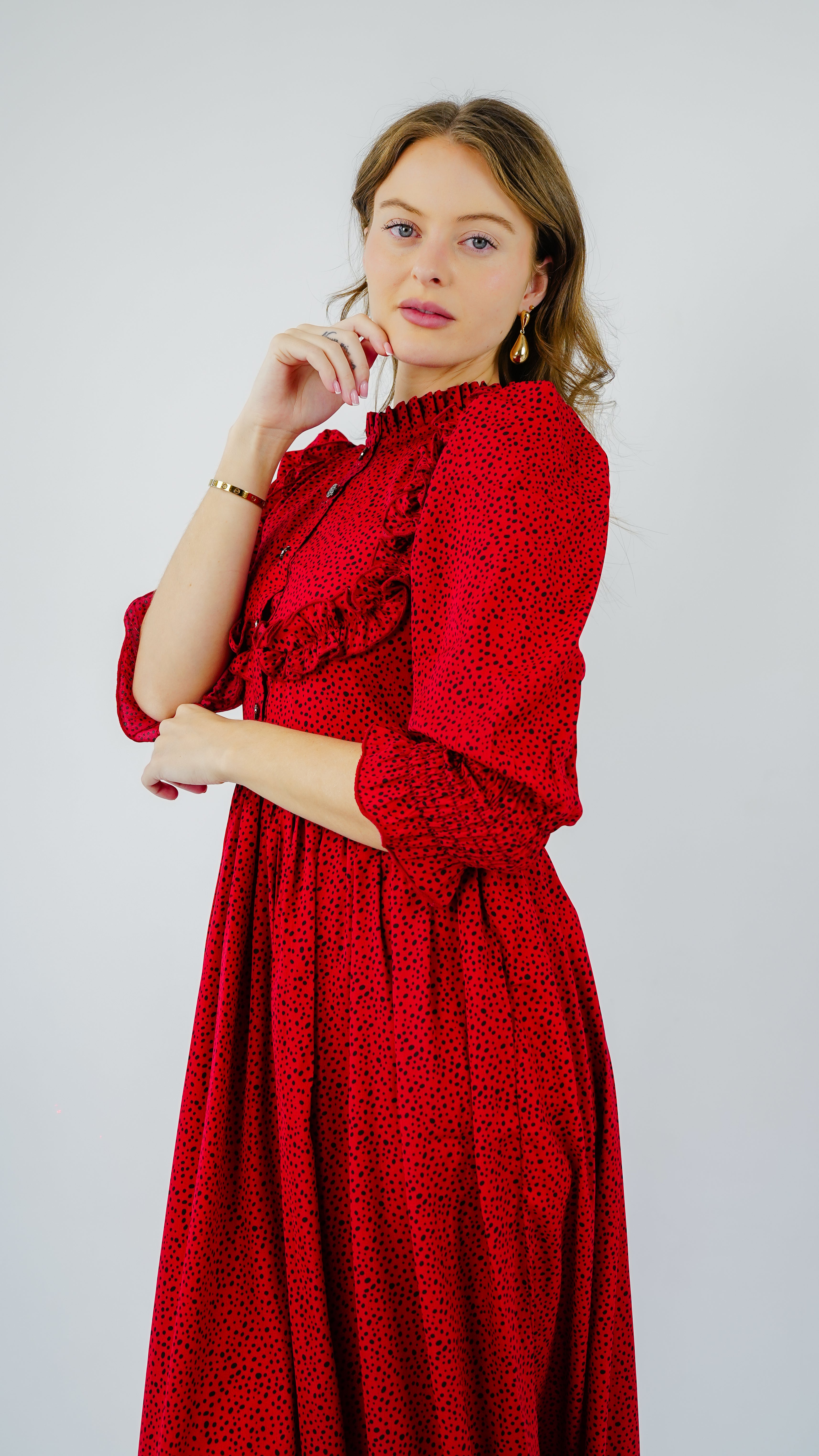 ANQ-10027-Crimson Grace Printed Gown