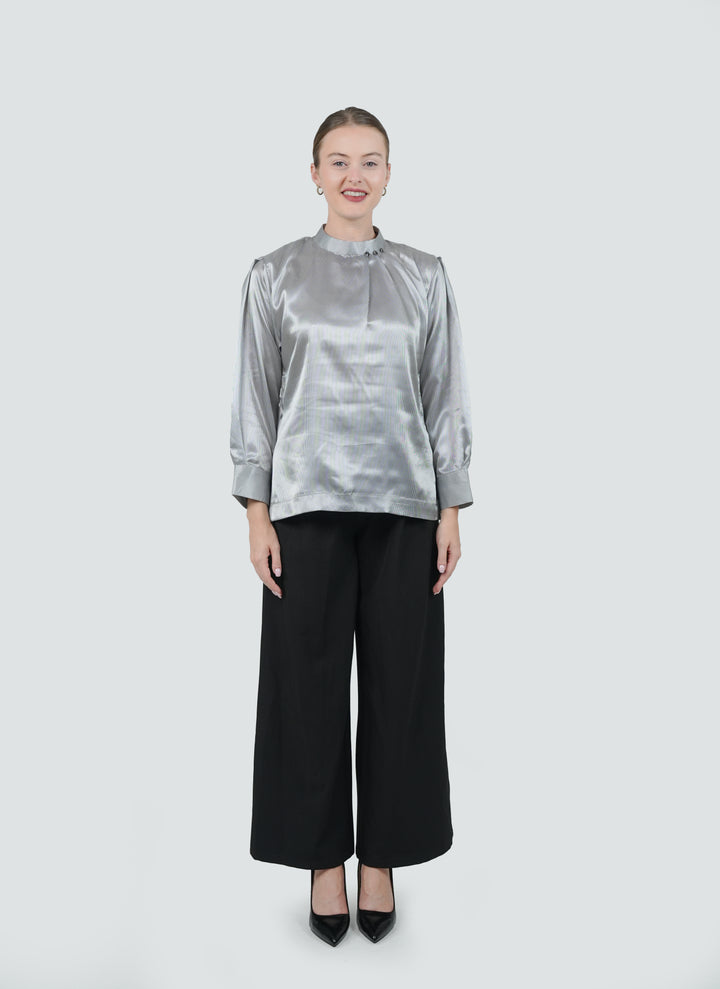 Luna Silver Lustre Blouse