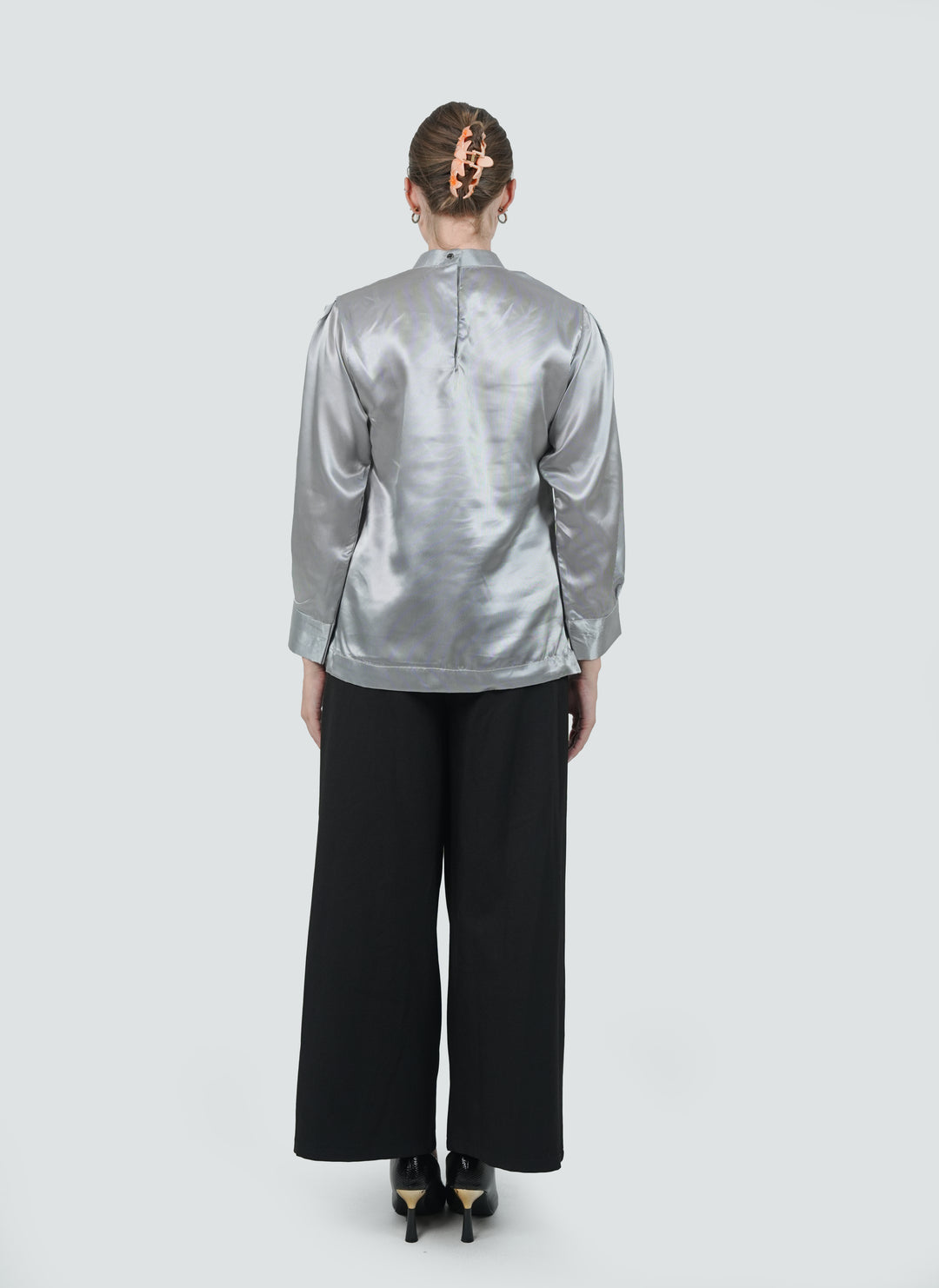 Luna Silver Lustre Blouse