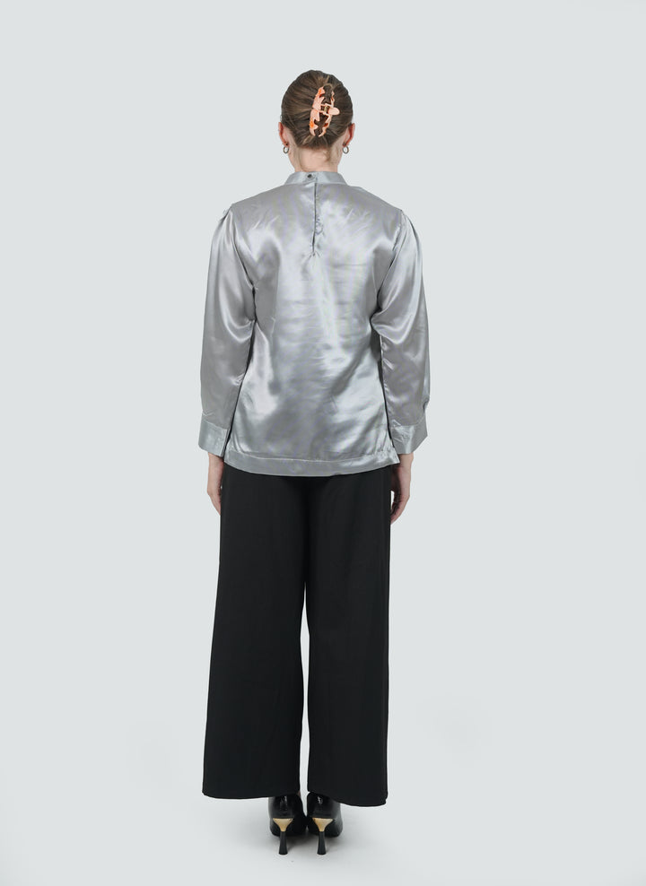 Luna Silver Lustre Blouse