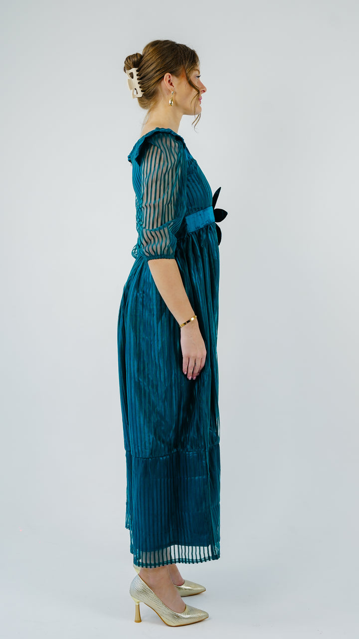 Peacock Teal Radiance Gown
