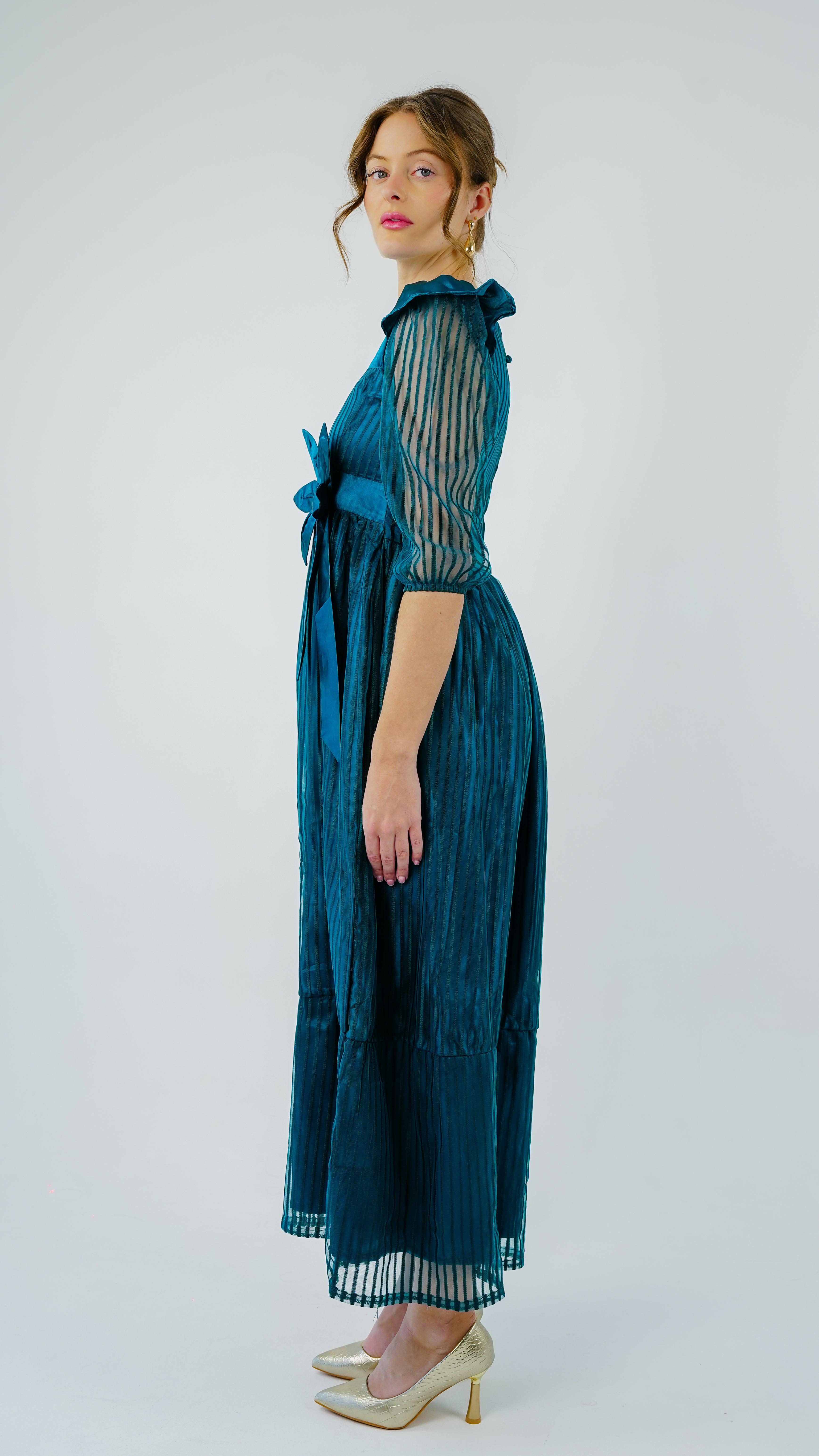 ANQ-10024-Peacock Teal Radiance Gown