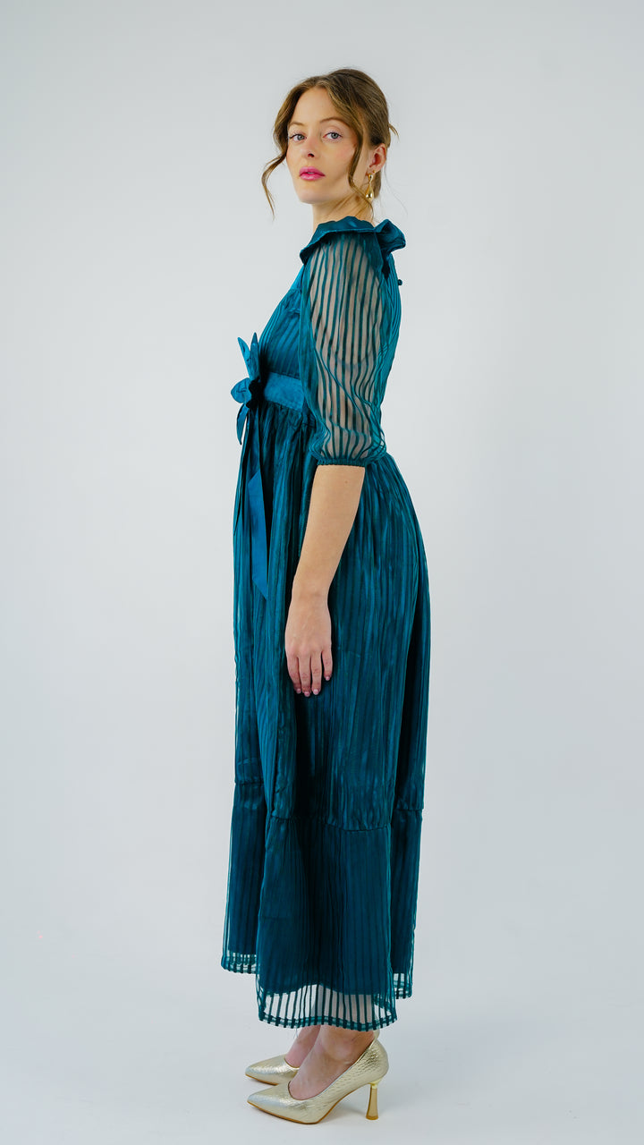 Peacock Teal Radiance Gown
