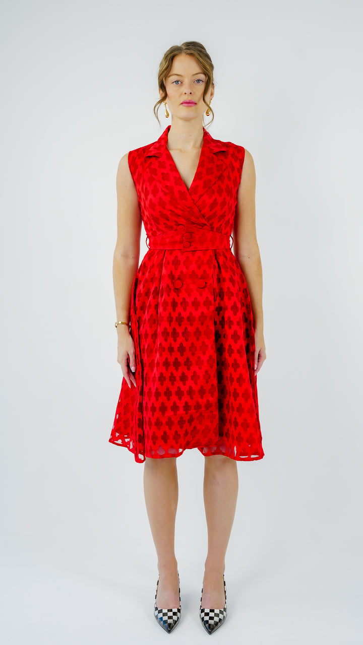 Scarlet Grace Jacquard Dress