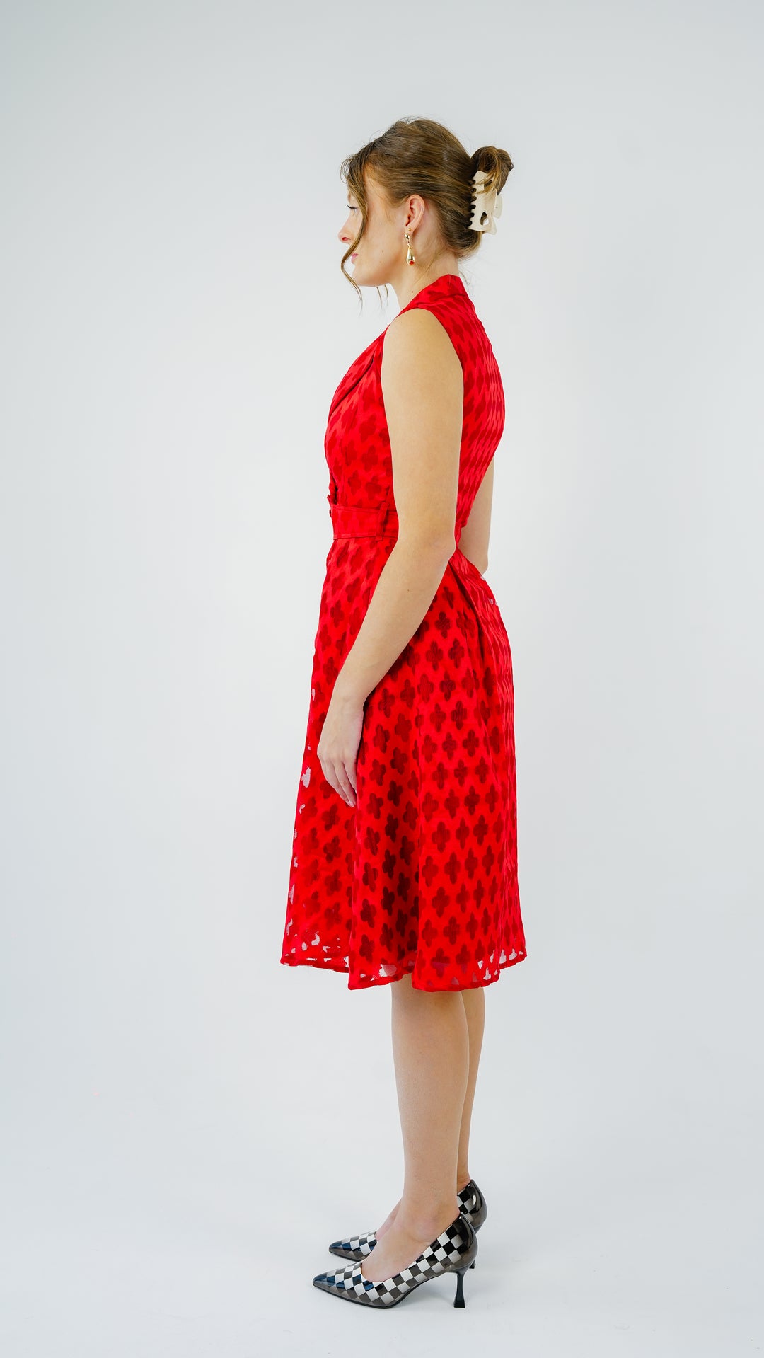 Scarlet Grace Jacquard Dress