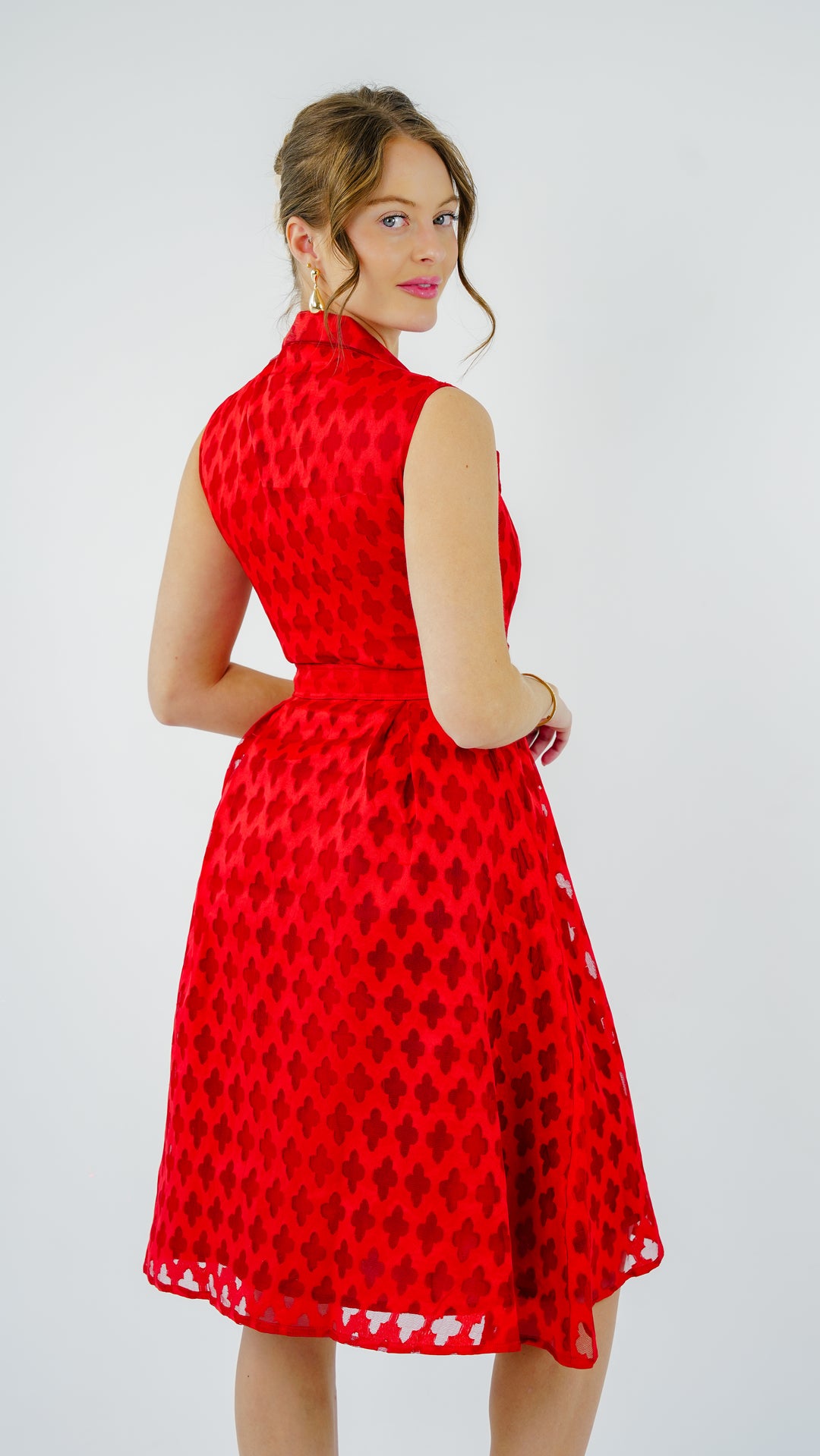 Scarlet Grace Jacquard Dress