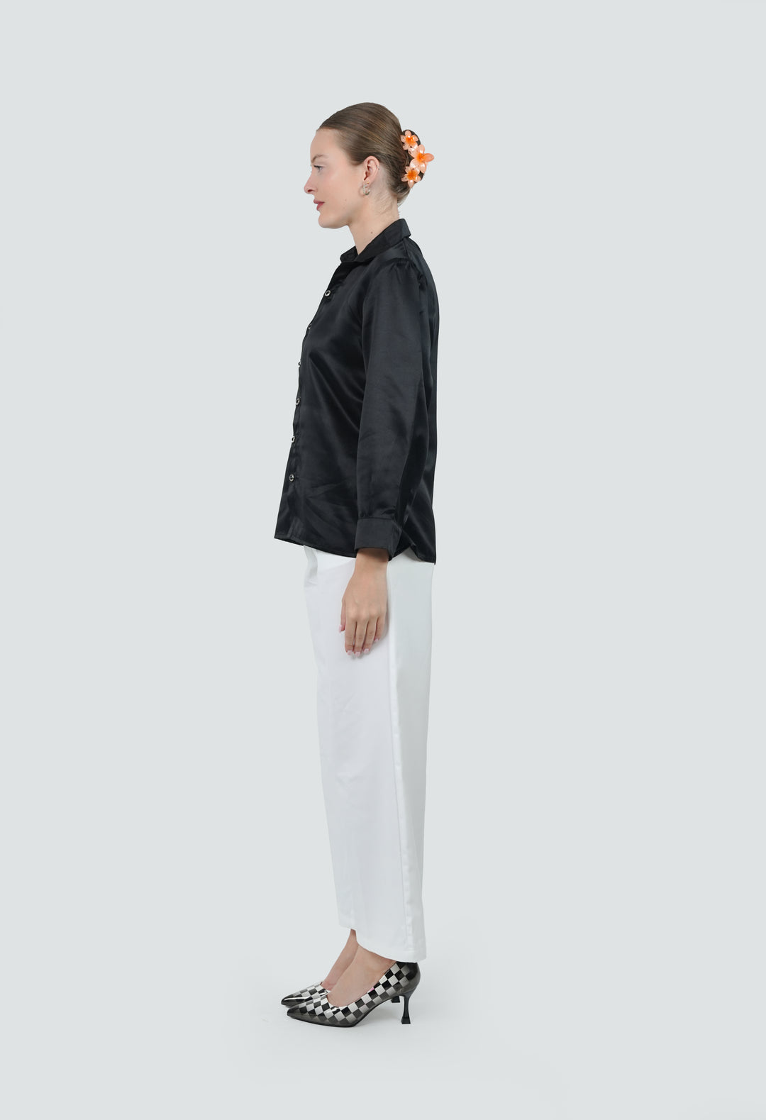 Midnight Satin Classic Shirt