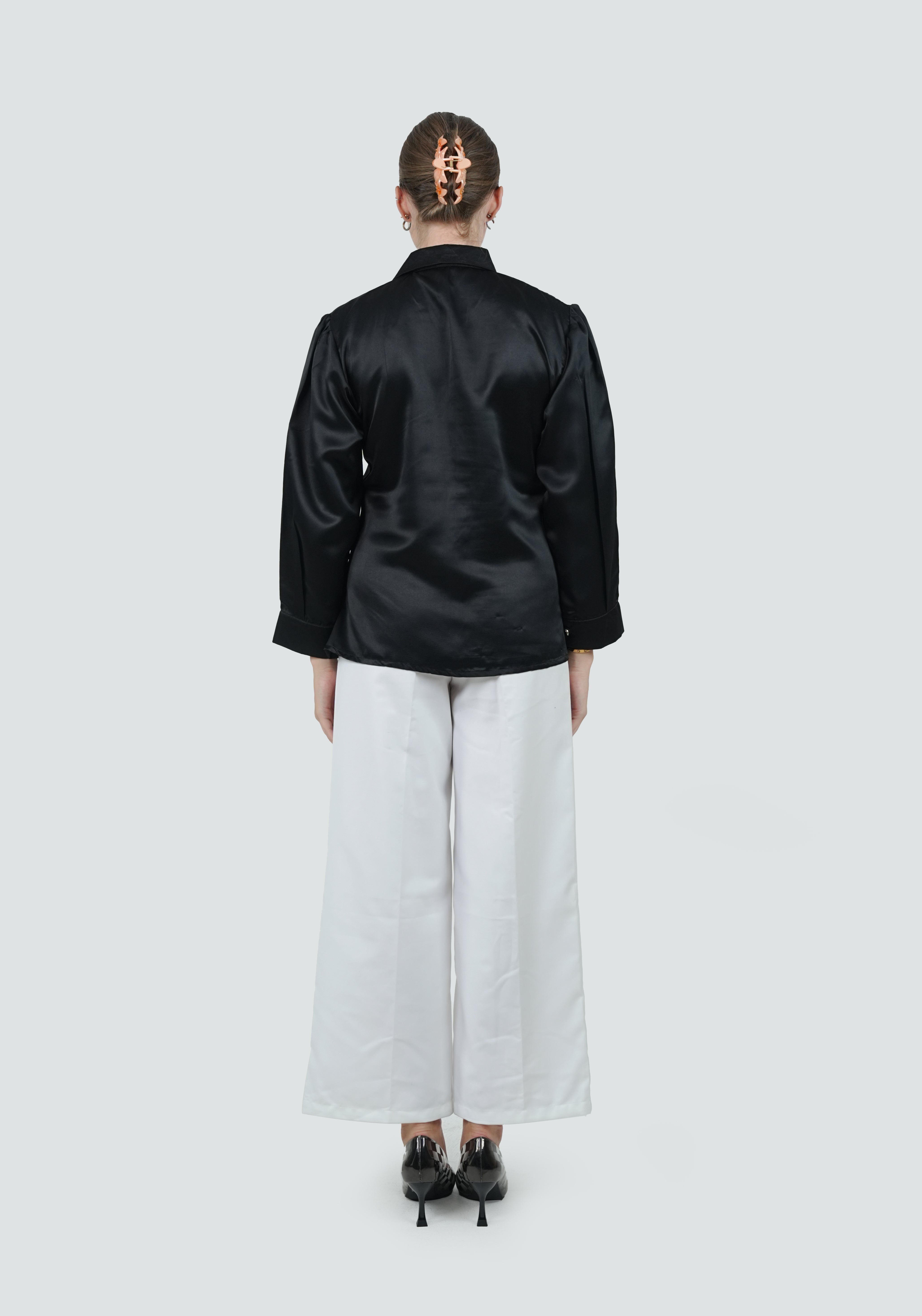 ANQ-10052-Midnight Satin Classic Shirt