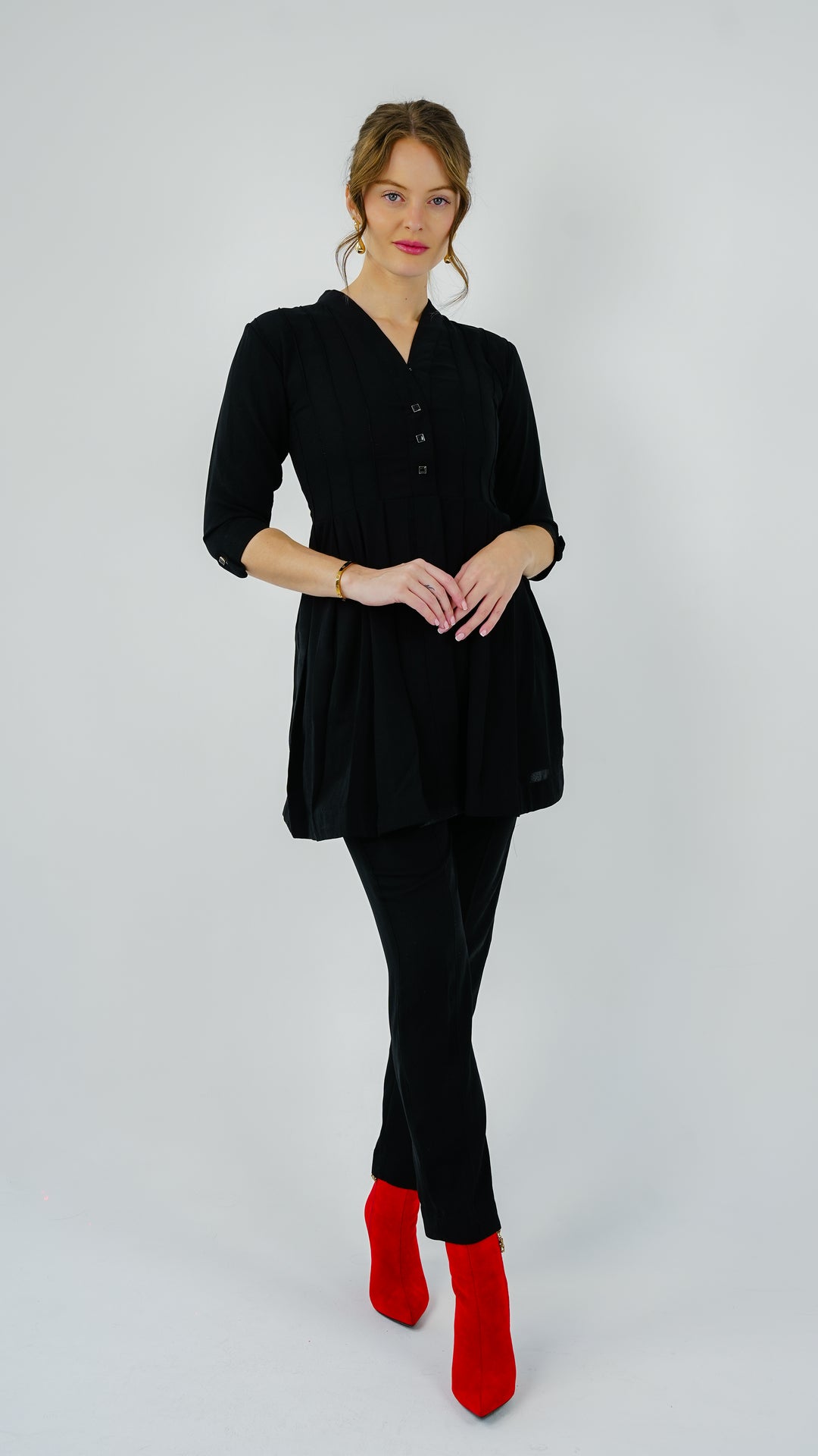 Noir Line Pintuck Co-Ord Set