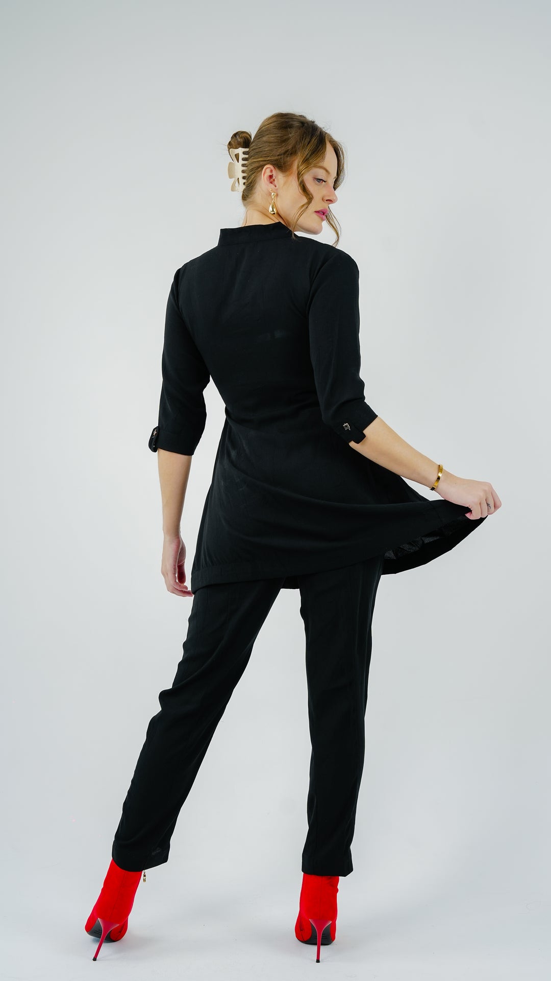 Noir Line Pintuck Co-Ord Set