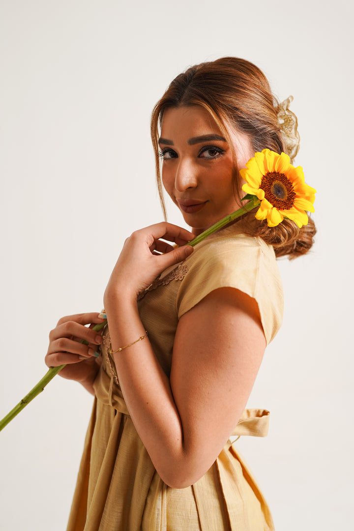 Golden Hour Belted Dress