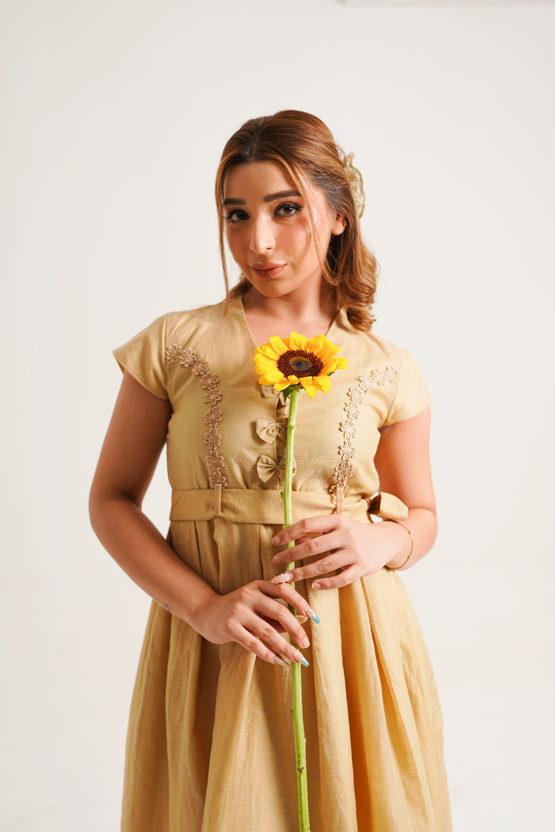 Golden Hour Belted Dress