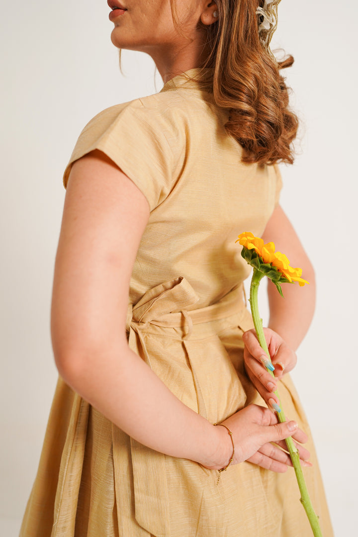 Golden Hour Belted Dress