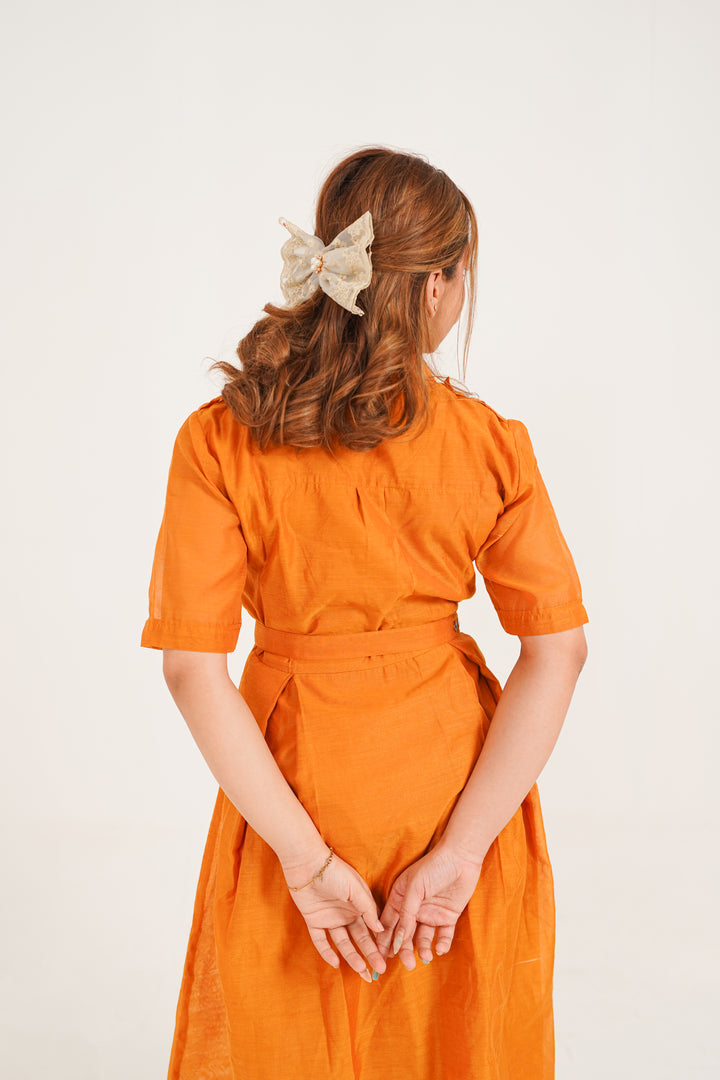 Rust Reverie Midi Dress