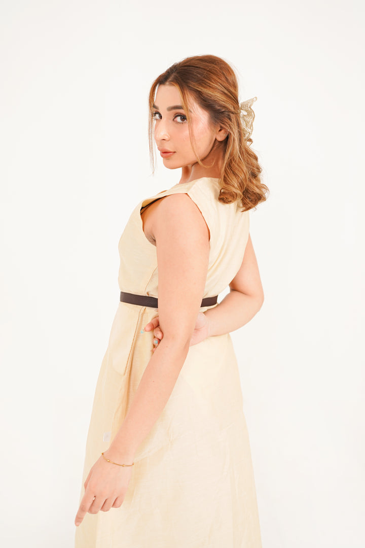 Solace Button-Front Midi Dress