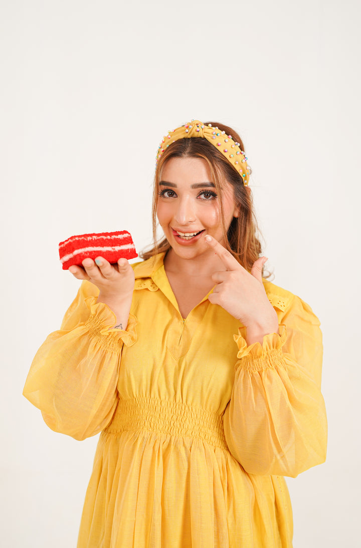 Saffron Meadow Smocked Maxi Dress