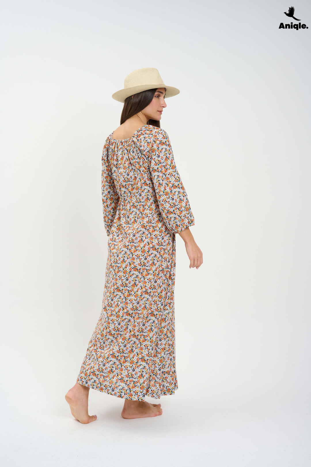 Boho-style floral Maxi Dress