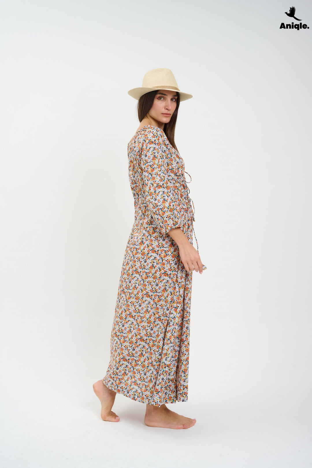 Boho-style floral Maxi Dress