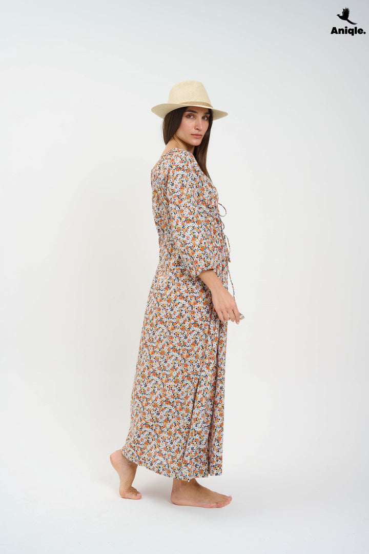 Boho-style floral Maxi Dress