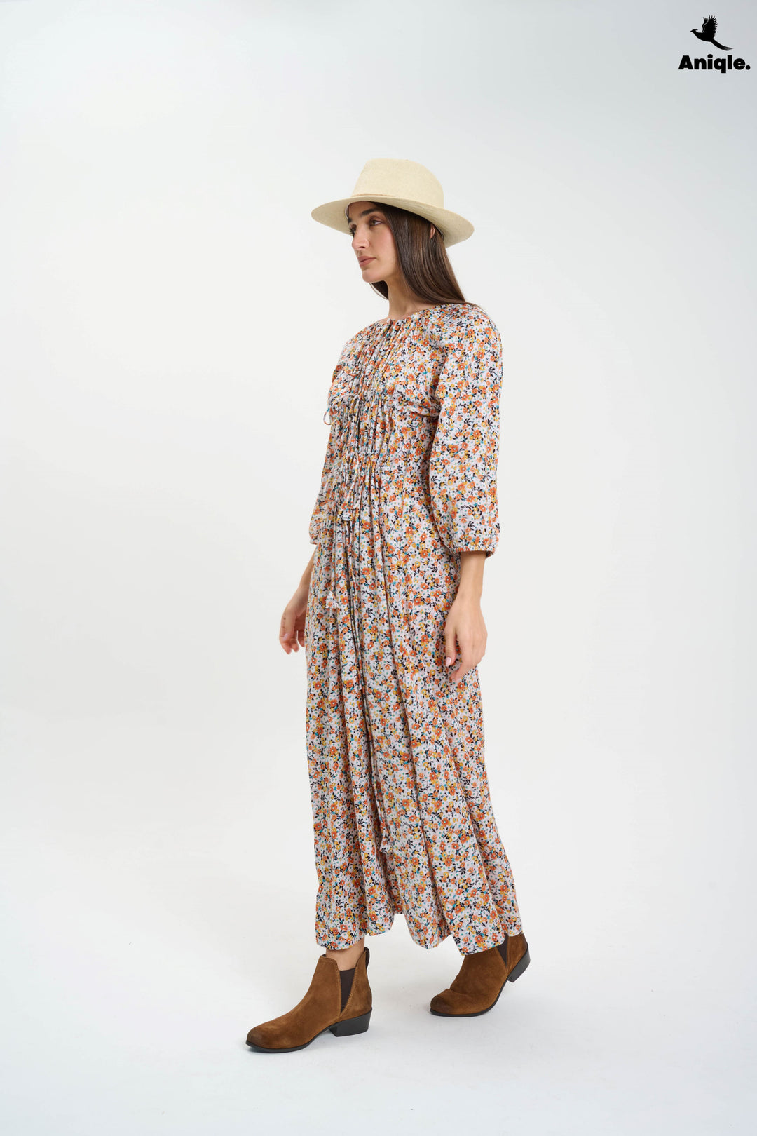 Boho-style floral Maxi Dress