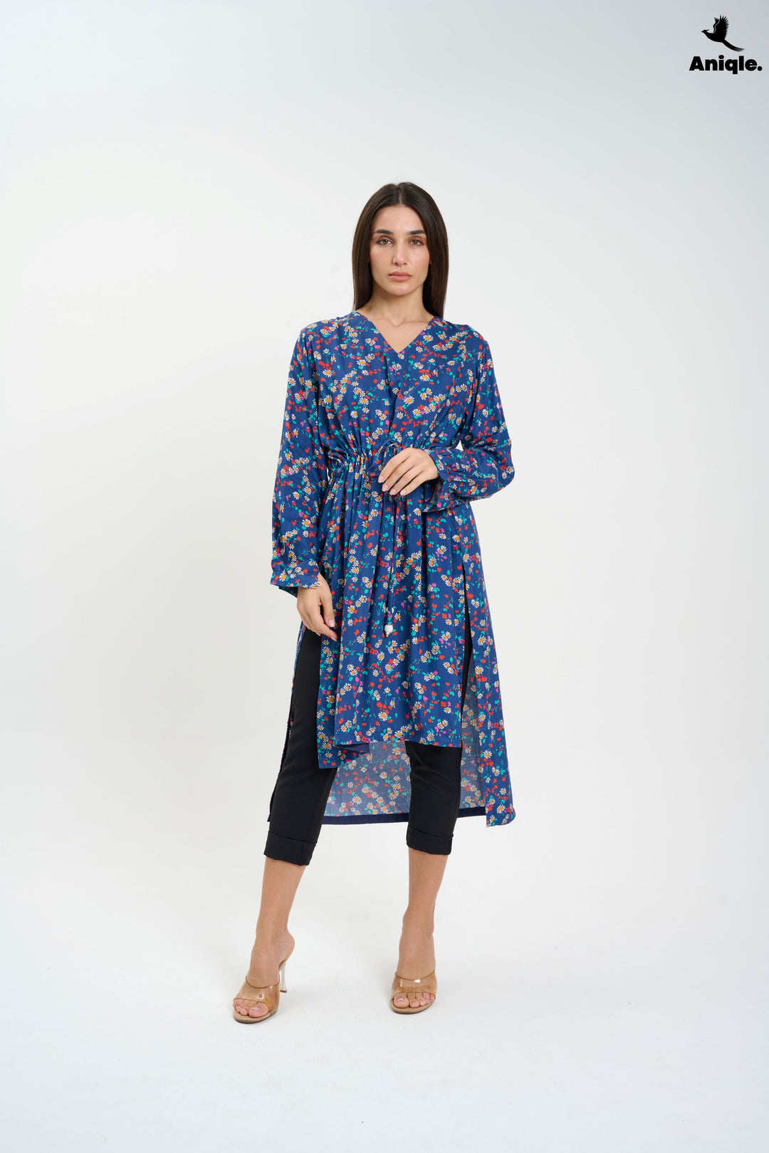 Floral high-low Tunic Shirt